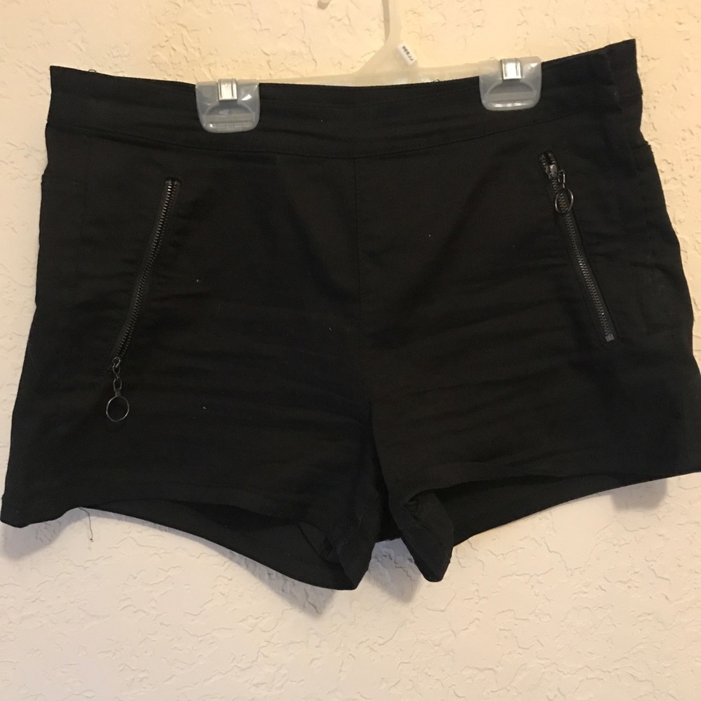 Double Zippered Blackheart Shorts